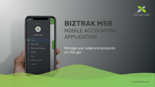 Android application Biztrak MSB screenshort