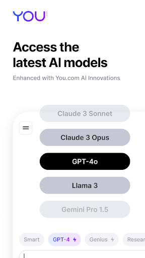 Android application You.com — Personalized AI Chat screenshort
