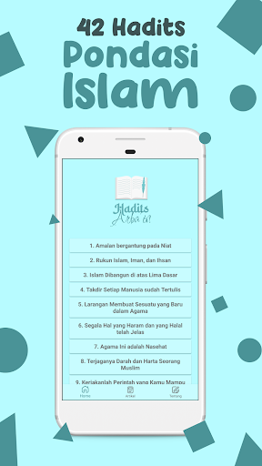 Android application Hadits Arbain an Nawawi screenshort