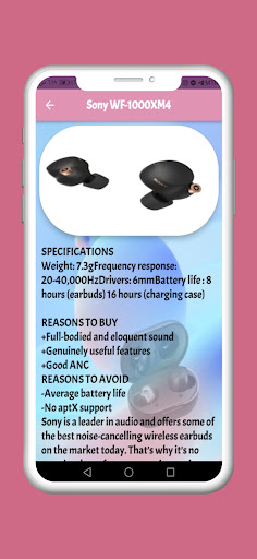Bluetooth Earbuds – Guide Screen 2