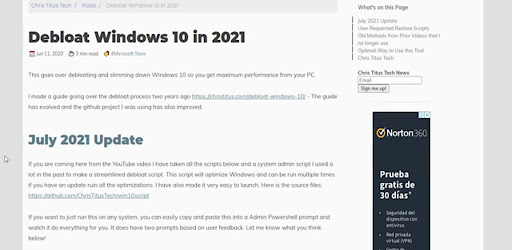 Win10 Optimizador Screen 2