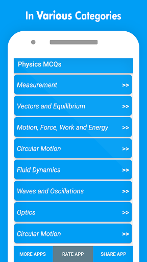 Physics MCQs with Answer and E Screenshot 2 - AppWisp.com