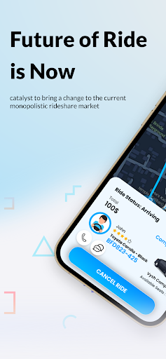 Android application GoVysh - Request a ride screenshort