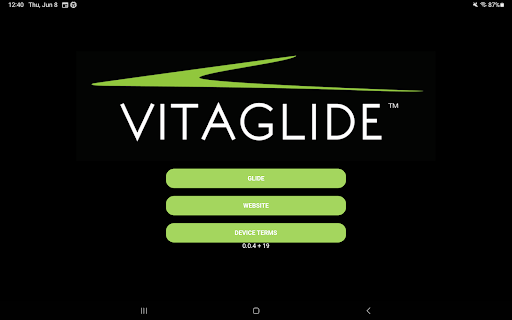 Android application VitaGlide screenshort