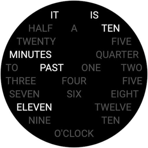 Multicolor Word Clock (Round) Logo