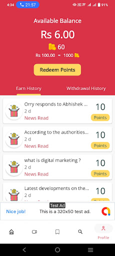 EarnCurve Screen 2