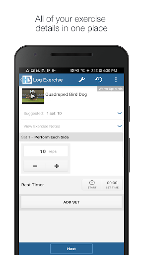 Healthy Baller Training Screen 3