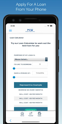 Pollok Credit Union Screen 3