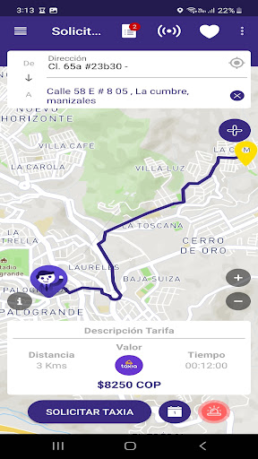 Taxia: Solicita tu transporte Screenshot 4 - AppWisp.com