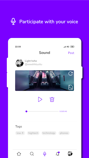 Screenshot of Soundn - Podcast social app