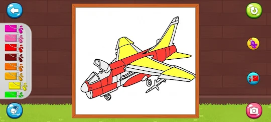 Coloring Airplane game