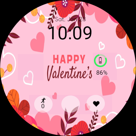Valentine Watch Face L22