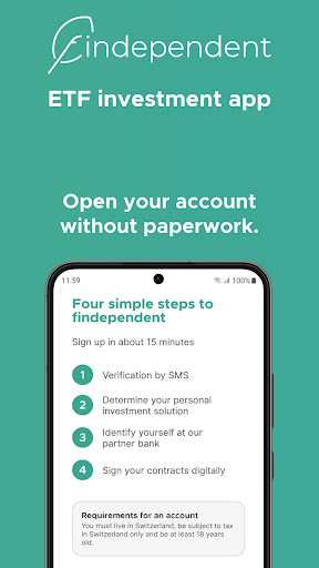 Android application findependent – ETF app screenshort