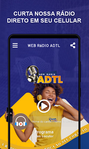 Android application Web Rádio ADTL screenshort