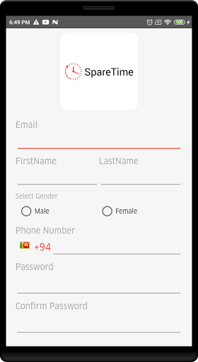 SpareTime User Screen 3