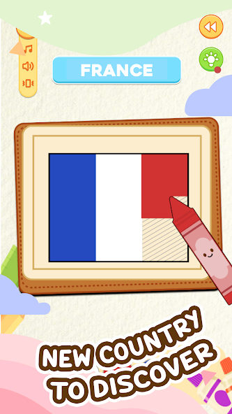 Flag Drawing Puzzle Games 1.0.5 APK + Мод (Unlimited money) за Android