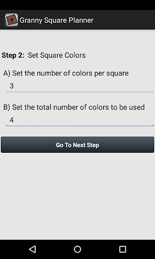 Screenshot of Granny Square Planner