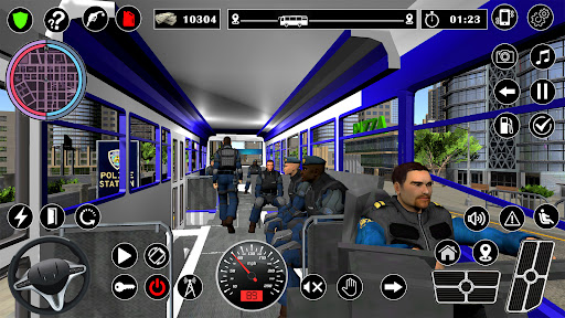 Police Bus Game: US Cops Coach Screenshot