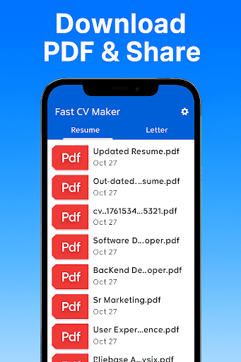 Fast CV Maker: Resume Builder screenshot 11