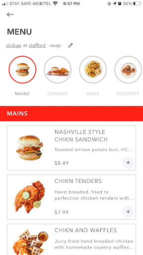 Screenshot of HCK Hot Chicken