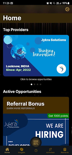Android application Rewarding Socials screenshort