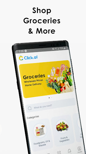 Android application Click - Online Shopping screenshort