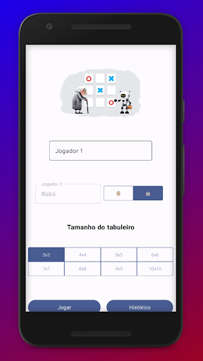 Android application Jogo da Velha screenshort