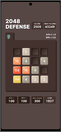 Android application 2048 Defense screenshort