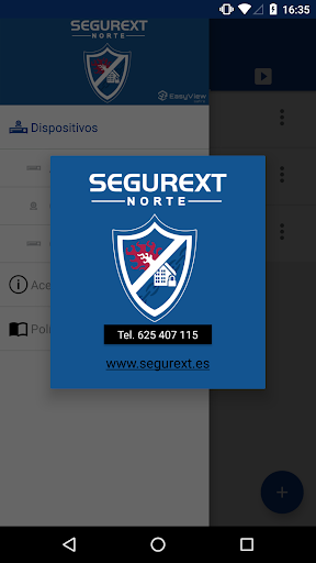 Android application Segurext Norte EasyView screenshort