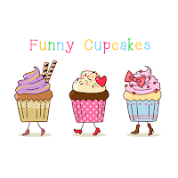 Wallpaper Funny Cupcakes Theme