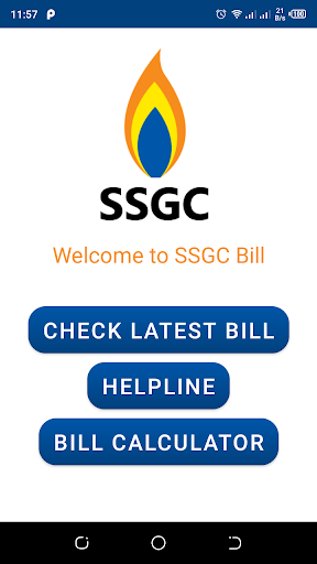 Android application SSGC Bill - Sui Gas Bill screenshort