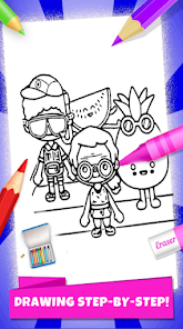 Screenshot 4 Juego de colorear Toca Boca android