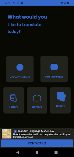 Fluentify: Language Translator Screen 2