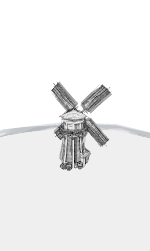 Windmill on the hill 3D