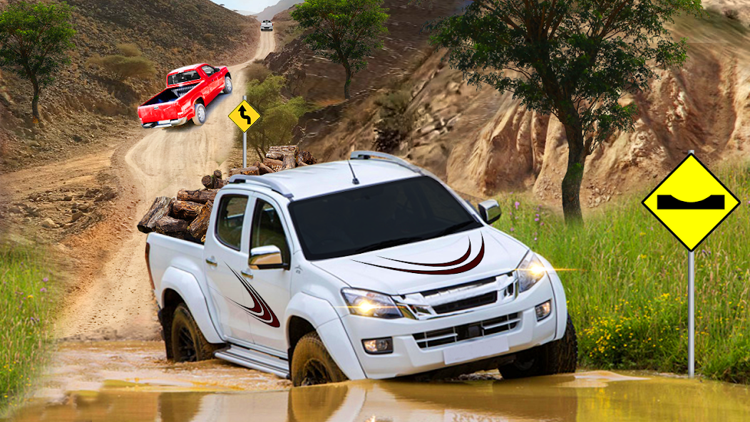 Uphill Pickup Truck Driving Simulator Offroad 2020 3.4 APK + Мод (Unlimited money) за Android