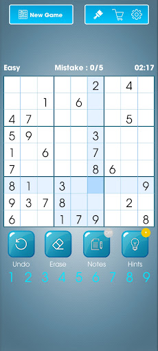 Android application Smart Classic Sudoku Puzzle screenshort