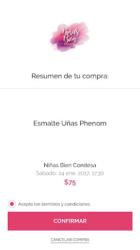Android application Niñas Bien Condesa screenshort