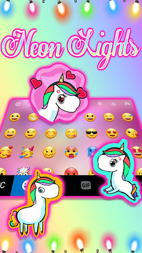 Party Lights Keyboard Theme Screen 3