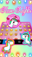 screenshot of Party Lights Keyboard Theme