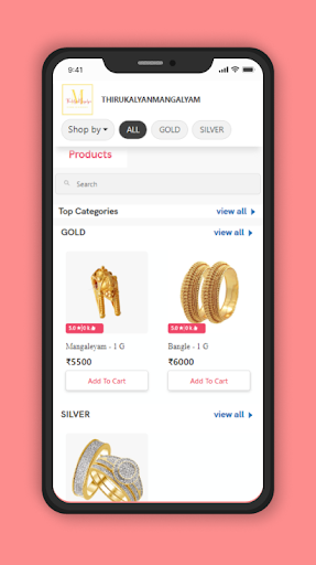 Android application Thirukalyan Mangalyam screenshort