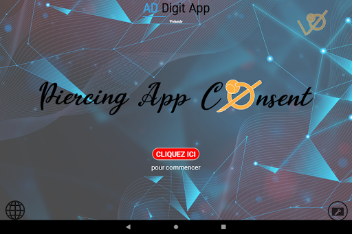Android application Piercing App Consent screenshort