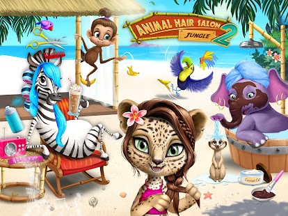 Jungle Animal Hair Salon 2 - Tropical Beauty Salon Screenshot