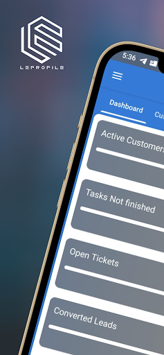 Android application Ecrm Leprofile screenshort