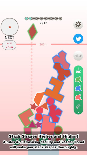 Android application Shapes Tower screenshort