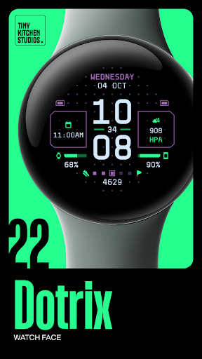 TKS 22 Dotrix Watch Face screenshot 1