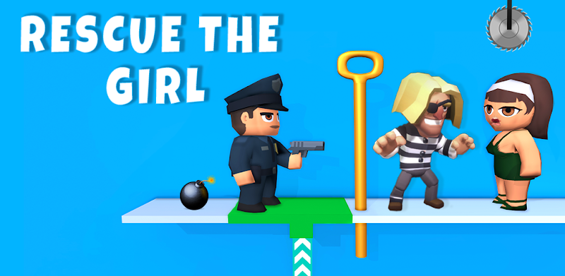 Pin pull girl puzzle game