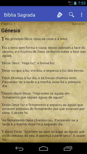 Android application Minha Bíblia screenshort