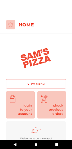 Android application Sams Pizza DH2 screenshort