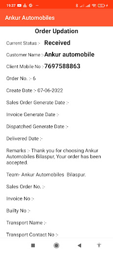 Ankur Automobiles Screen 2