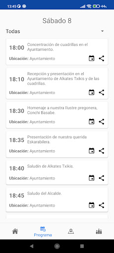 Android application Fiestas de Basauri 2023 screenshort